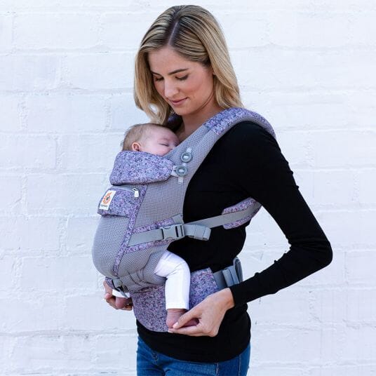Porte Bebe - BreathBabyBagâą - Mauve Lavande - Pour Poupon