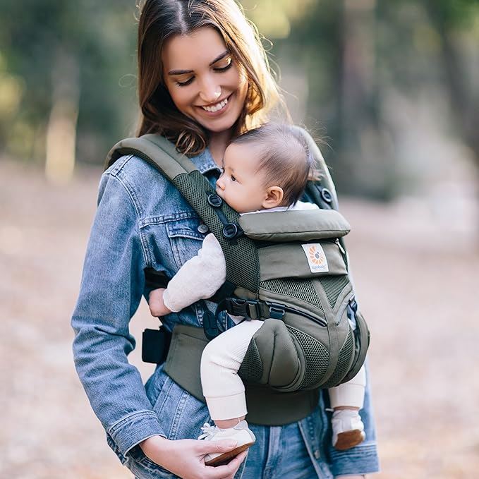 Porte Bebe - BreathBabyBagâą - Vert Olive - Pour Poupon
