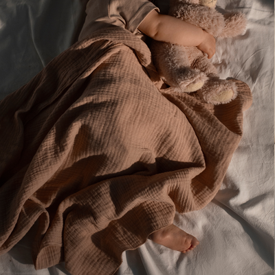 Couverture bébé douce et chaude coton bio nouveau-né confort nuit paisible