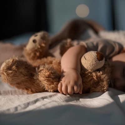 Peluche bébé douce et sécurisée - compagnon réconfortant hypoallergénique pour nouveau-né