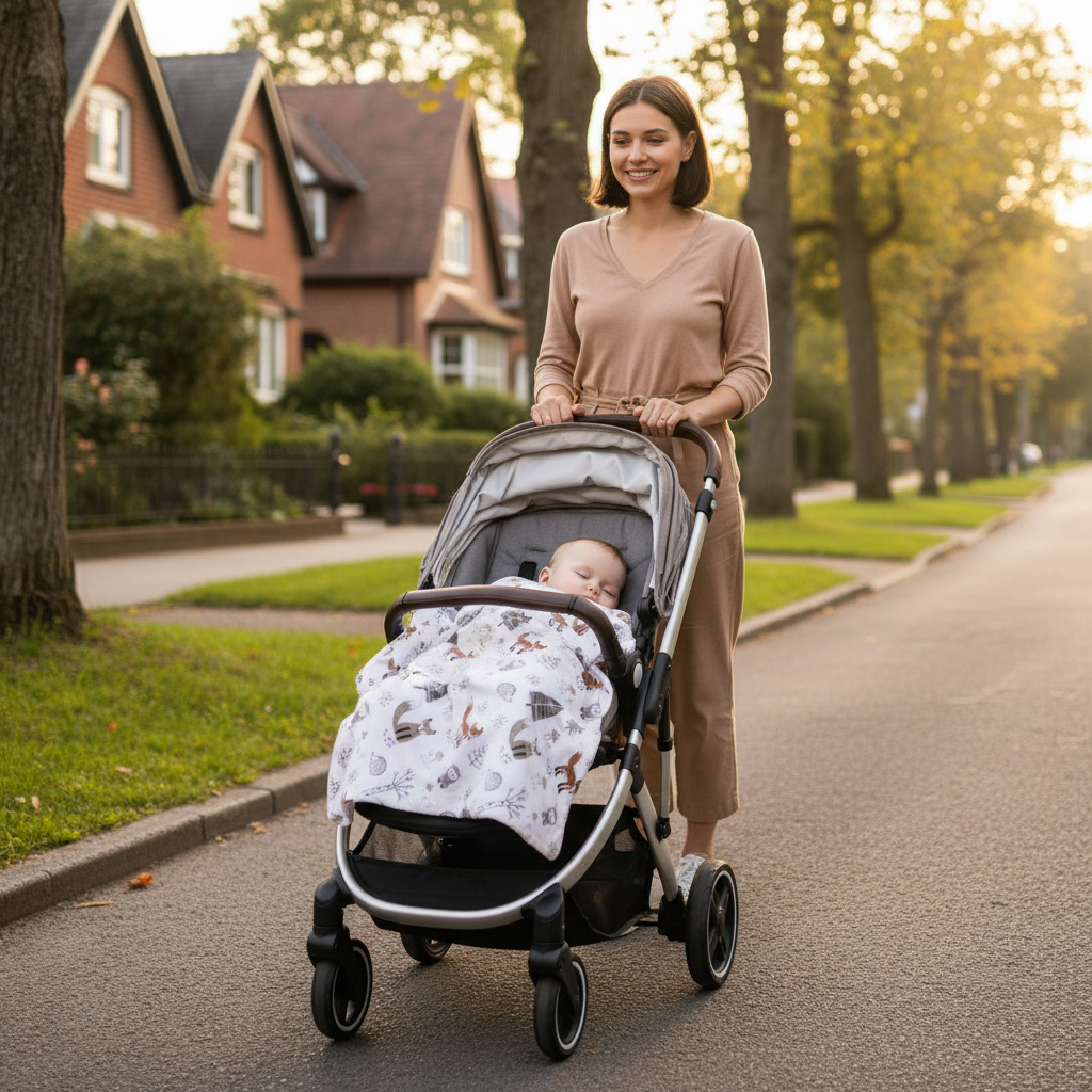 Couverture bébé Multinou pour poussette protection confort
