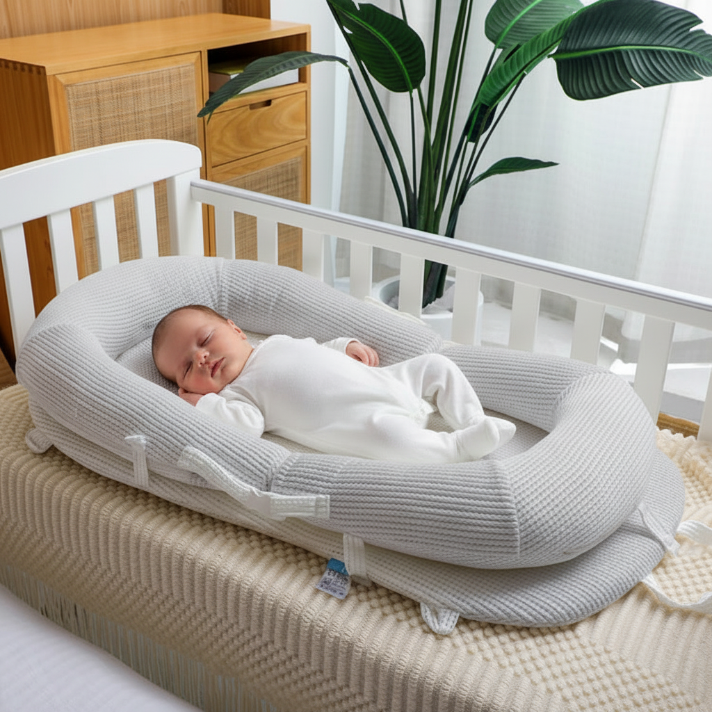 Couffin-couleur-gris	Couffin bébé couleur gris – nid ergonomique nouveau-né
