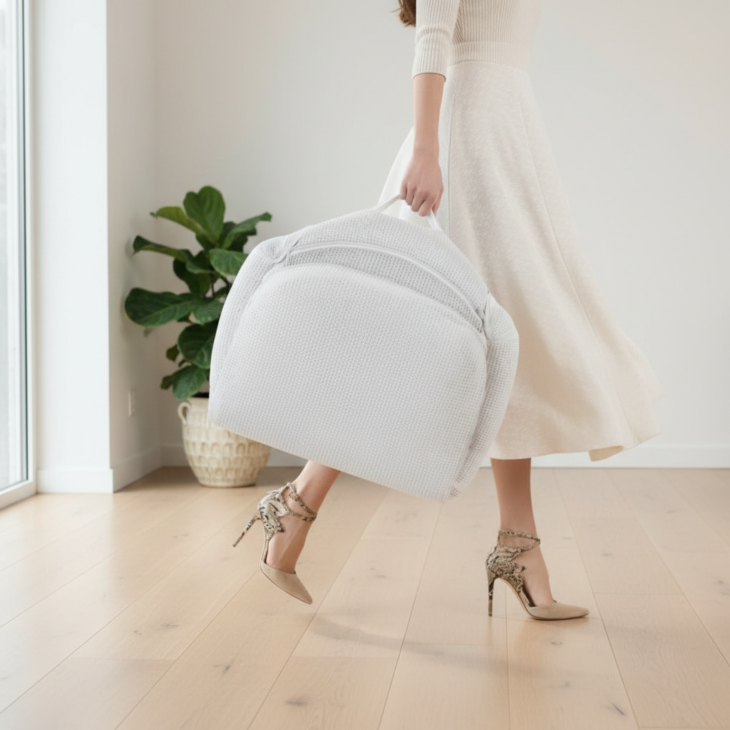 Couffin bébé transformé en sac de déplacement – compact et léger