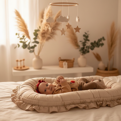 Couffin BOHÈME™ — Design bohème intemporel, s'intègre élégamment dans toute nurserie