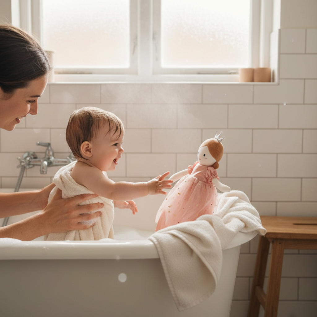 Doudou bébé fille Aurore lavable machine entretien facile hygiène
