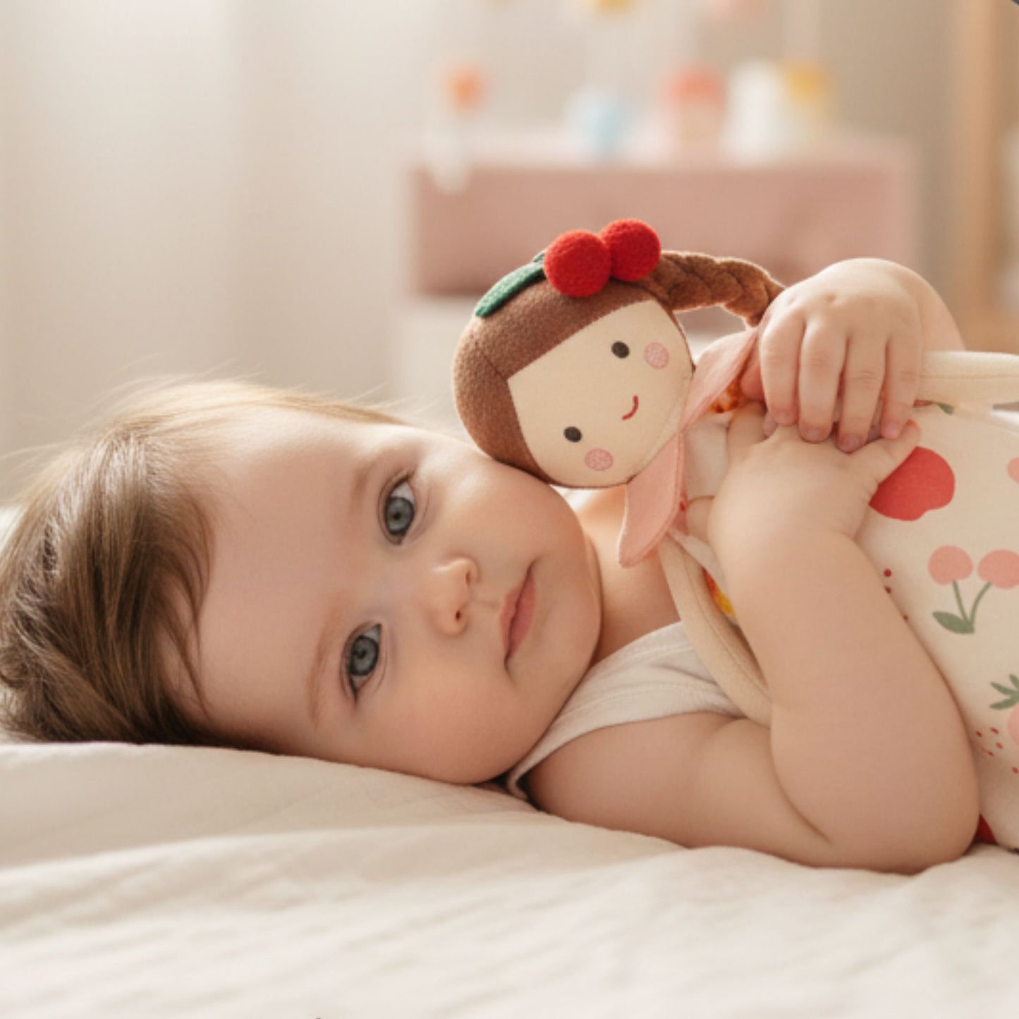 Doudou bébé Fruittit sécurité matériaux certifiés hypoallergénique