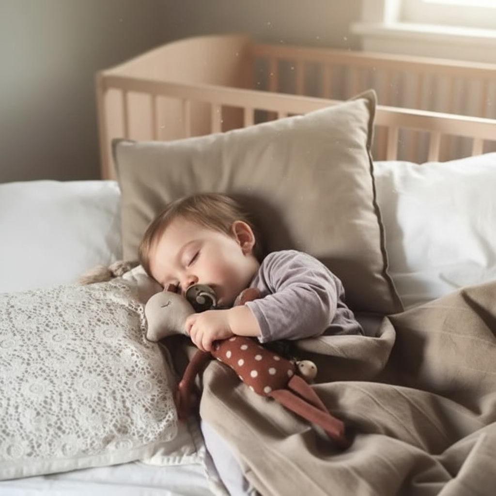 Doudou BambiCerf version améliorée - Objet transitionnel sécurité affective