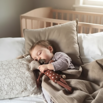 Doudou BambiCerf version améliorée - Objet transitionnel sécurité affective