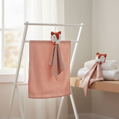 Doudou bébé Rusty™ hygiène optimale lavable respirant