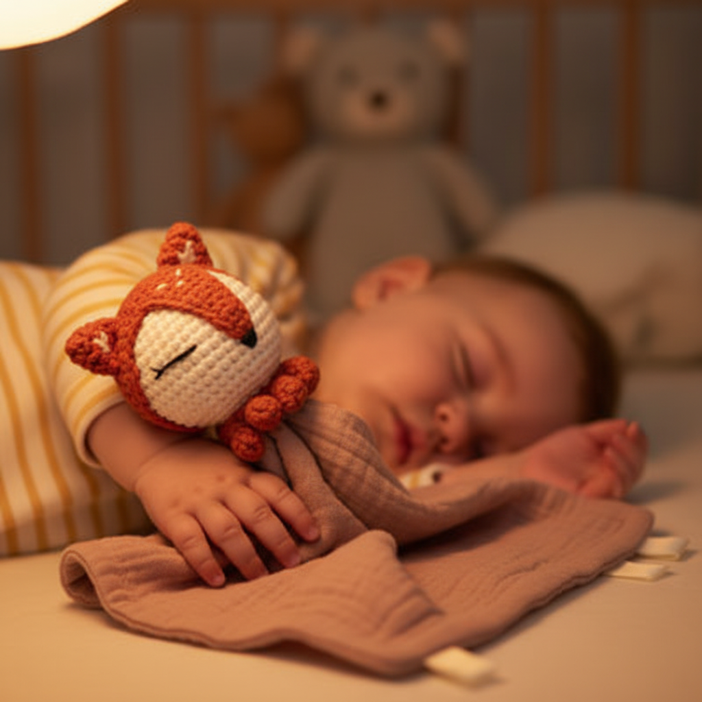 Doudou bébé Rusty™ compagnon nuit sommeil paisible autonomie 
