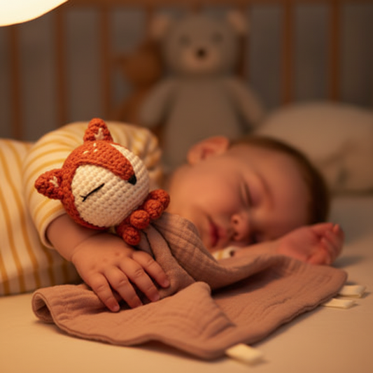 Doudou bébé Rusty™ compagnon nuit sommeil paisible autonomie 