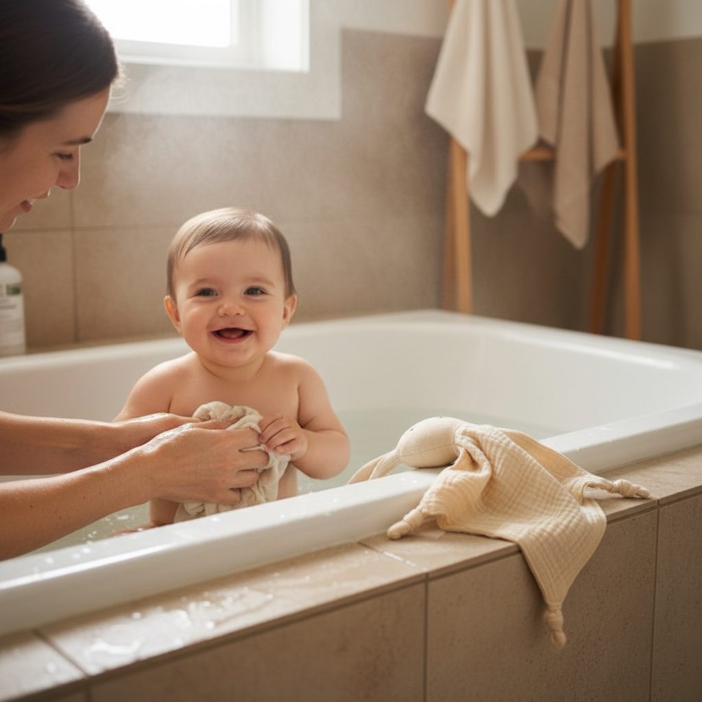 Doudou lapin Lapy bain lavable machine séchage rapide hygiène
