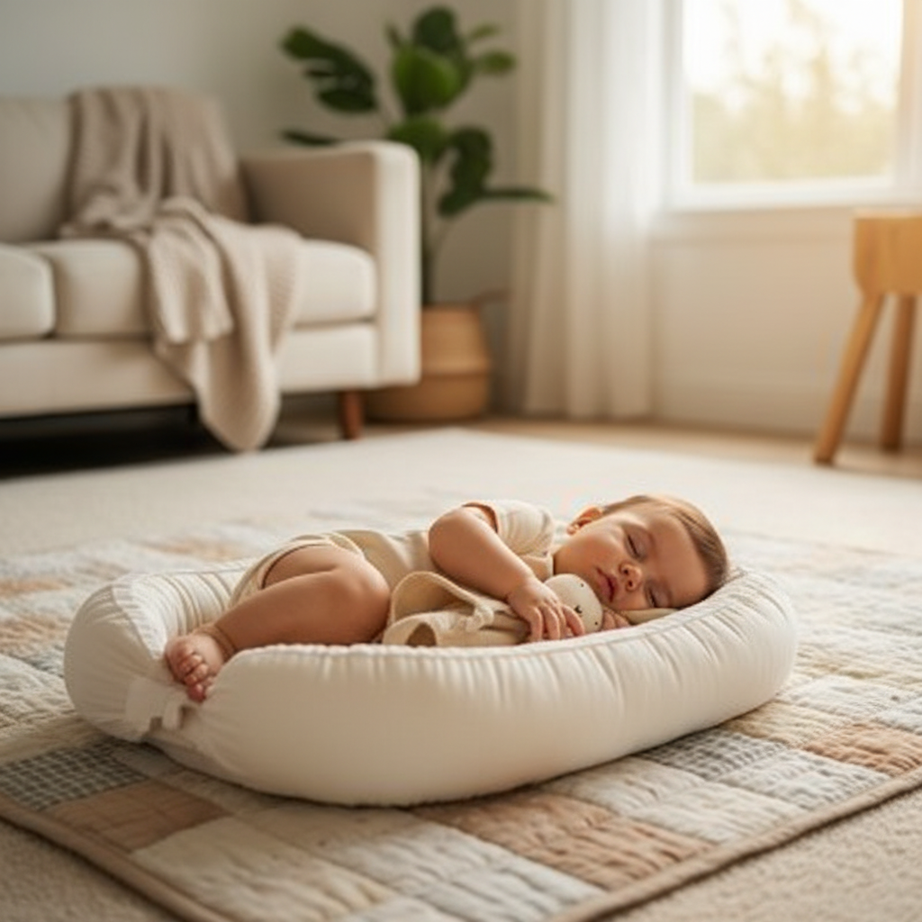 Doudou lapin Lapy nomade compact voyage sac langer poussette
