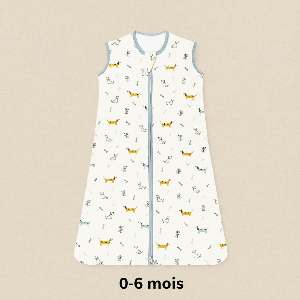 GIGOTEUSE BÉBÉ MILA SANS MANCHES EN COTON 0-6 mois