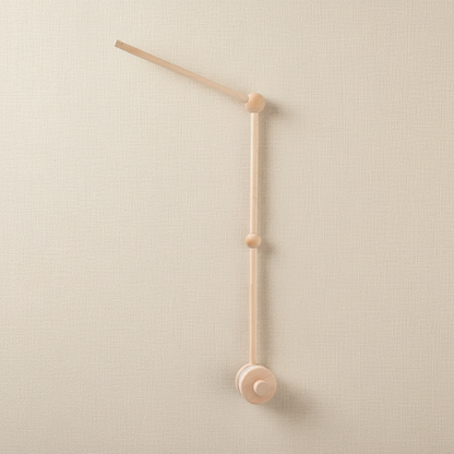 Mobile lit bébé WHALY™ - support de fixation en bois naturel dimensions 31.6cm x 68cm x 8.7cm compatible tous barreaux de lit bébé standards