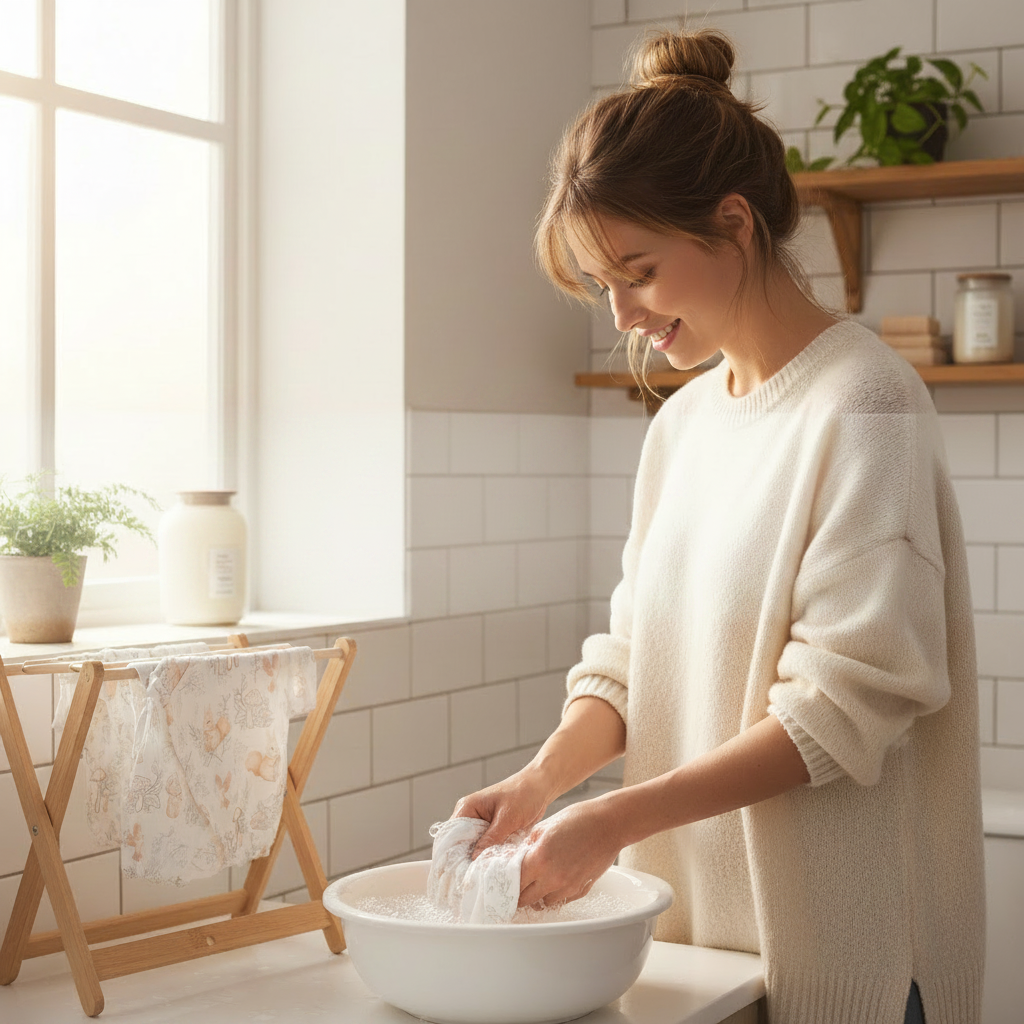Pyjama bébé CASSENOIX™ lavage main eau tiède entretien facile bambou