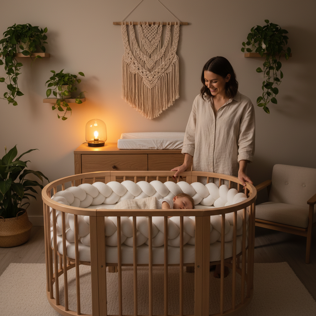 Réducteur de lit BLANCO™ – cocon sécurisant pour le sommeil de bébé