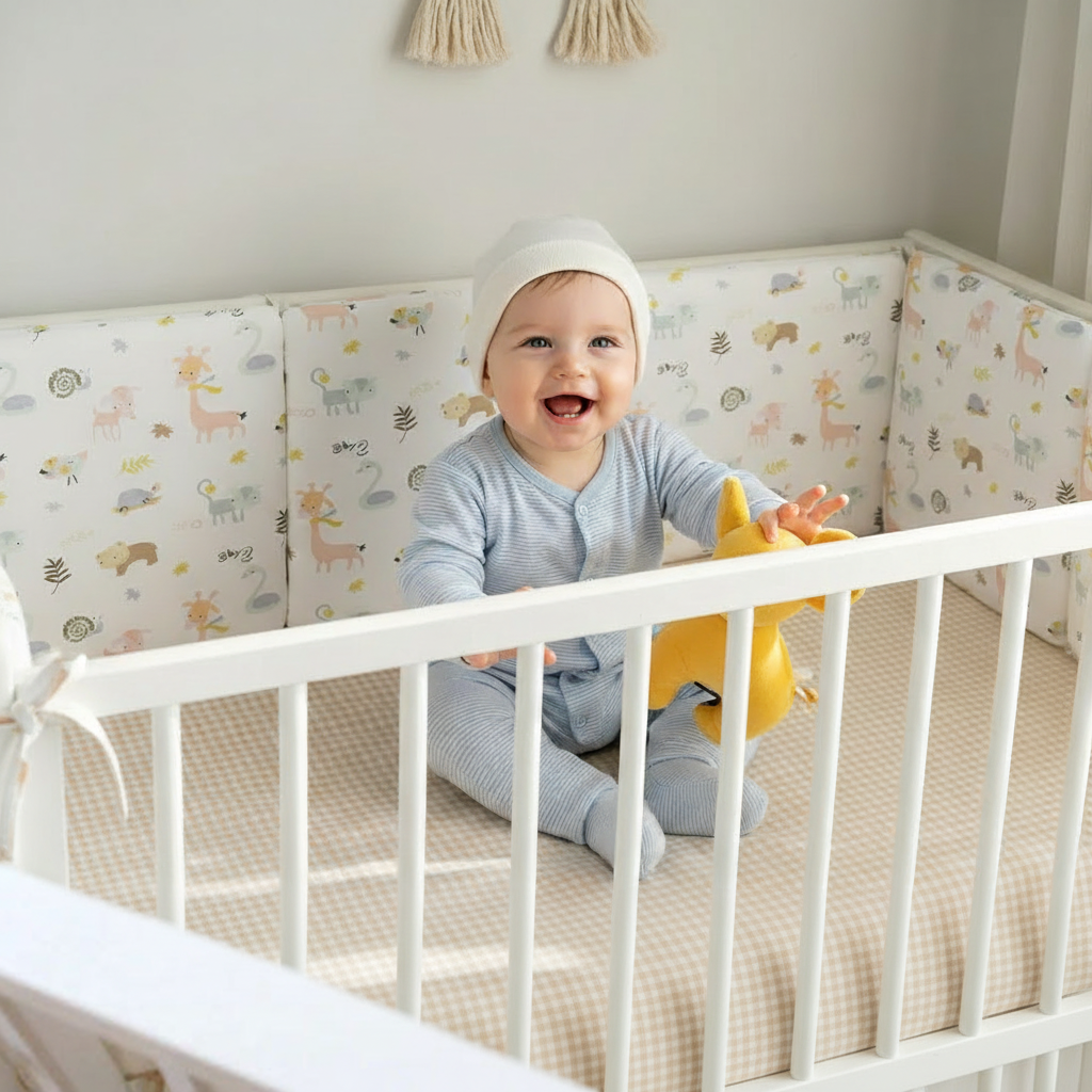 Tour de lit bébé Bebazoo protection sécurisée respirante