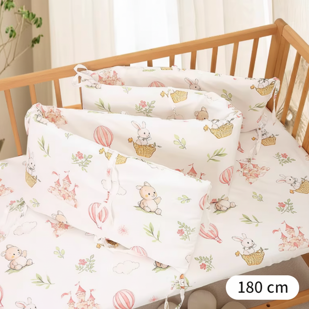 Tour de lit bébé Fabul'Air™ — dimension 180 cm, compatible lit évolutif 70x140 cm