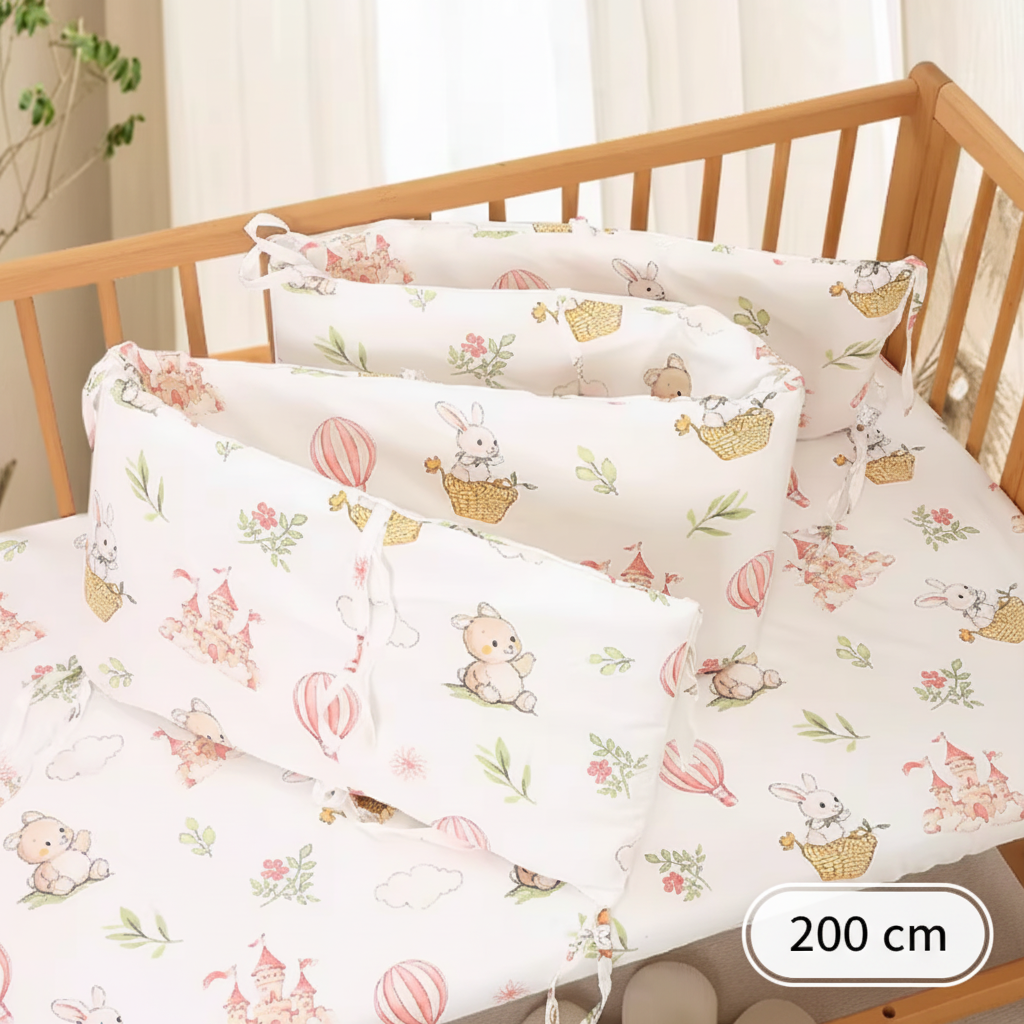 Tour de lit bébé Fabul'Air™ — dimension 200 cm, compatible grand lit et parc de jeu