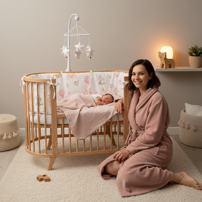 Tour de lit bébé Fabul'Air™ — maman rassurée, protection assurée toute la nuit