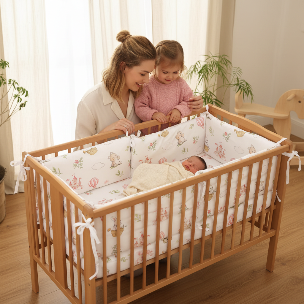 Tour de lit bébé Fabul'Air™ — nouveau-né protégé, tissu respirant au contact de bébé