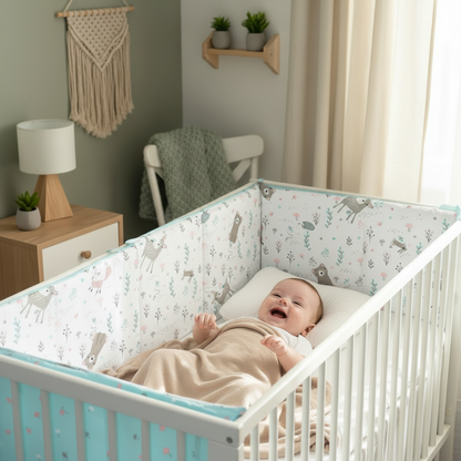 Tour de lit bébé Ourselin™ — cocon réconfortant avec couverture pour nouveau-né