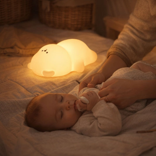 Veilleuse rechargeable Lum'Ours™ - Idéale pour changements de couche nocturnes