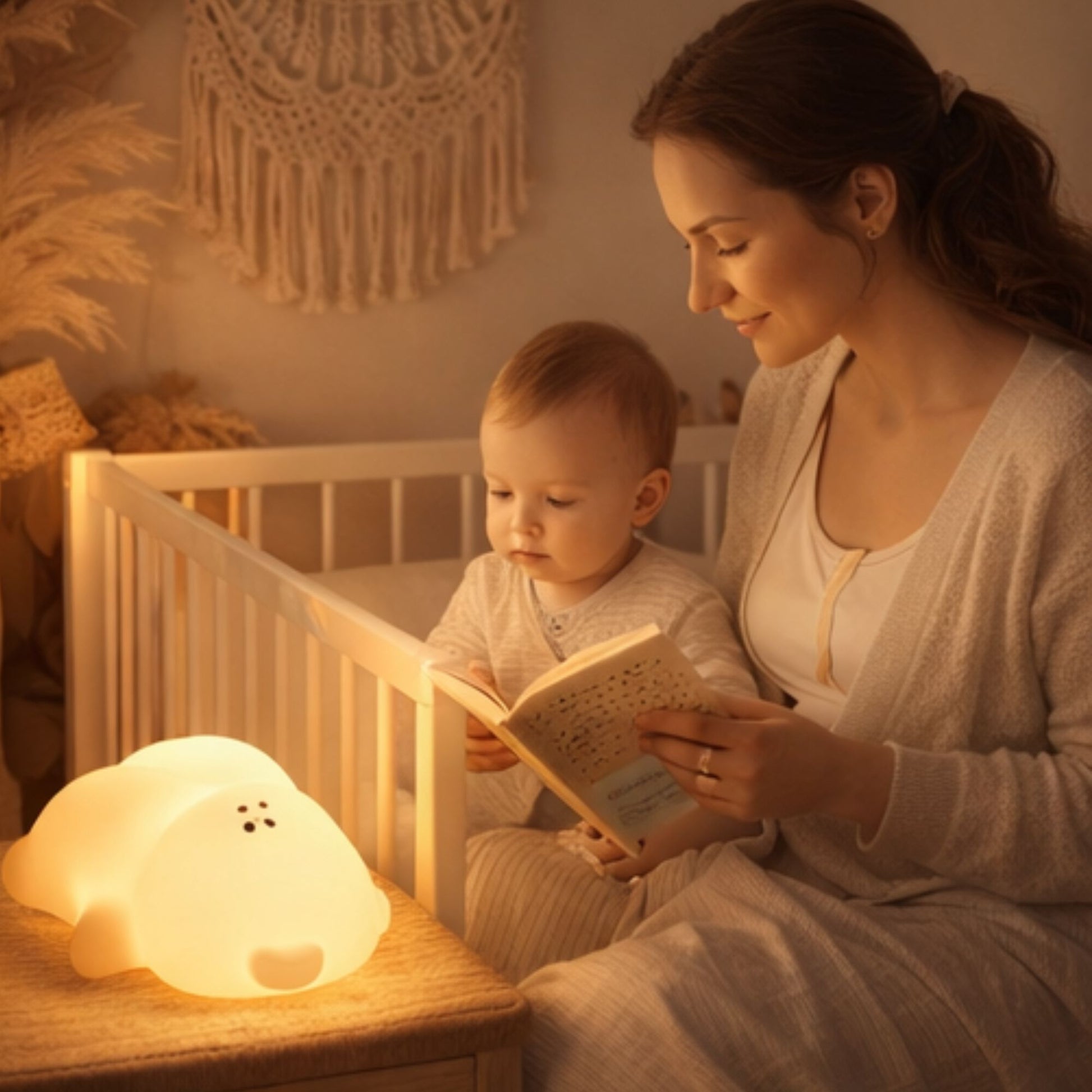 Veilleuse bébé Lum'Ours™ - Moments de détente et endormissement paisible