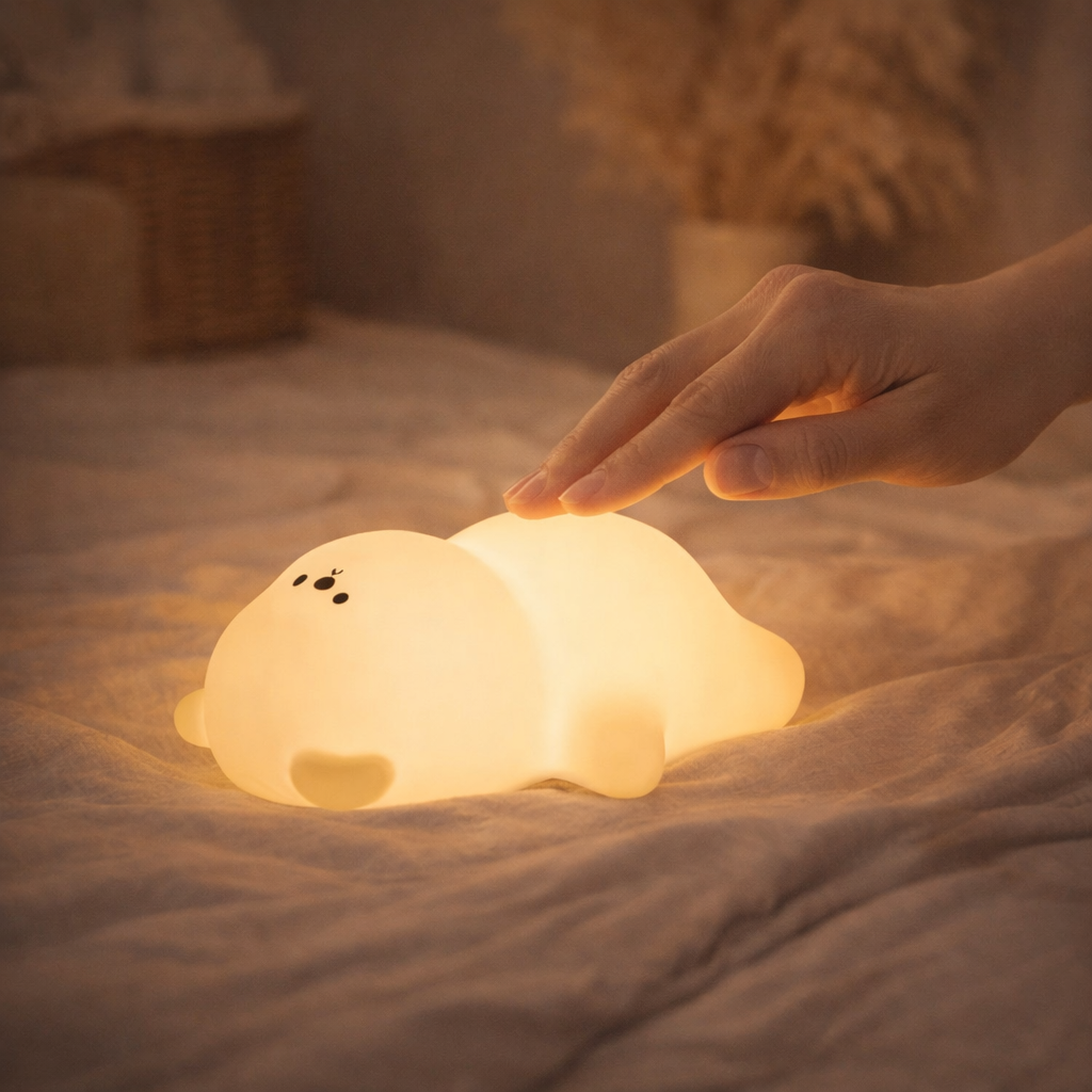 Veilleuse tactile rechargeable - Utilisation simple et intuitive pour bébé