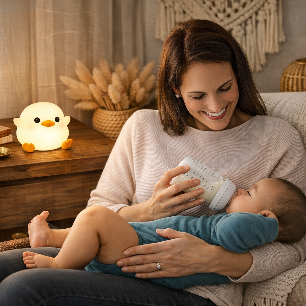 Veilleuse canard pour allaitement - Lumière douce et apaisante