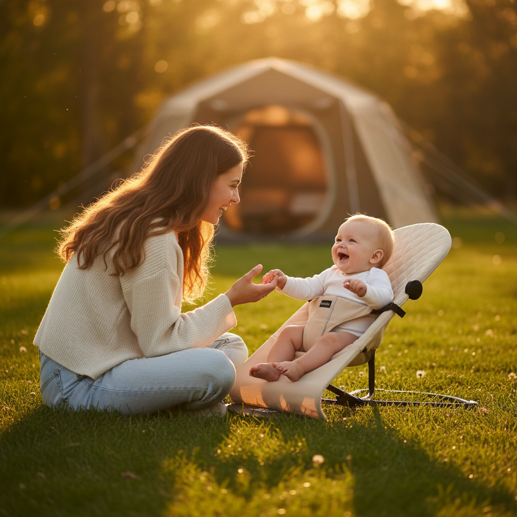Balancelle bébé idéale pour le voyage et le camping en plein air