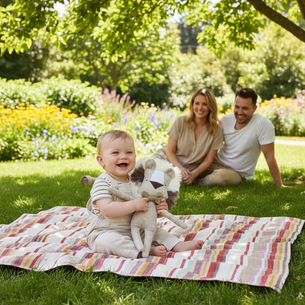 Doudou Lion - Bébé extérieur parc aventure