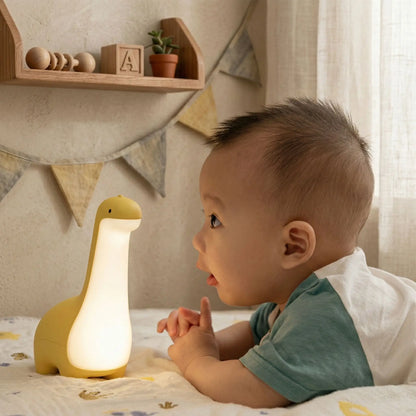 Veilleuse bébé dinosaure - Compagnon lumineux rituel réconfortant enfant