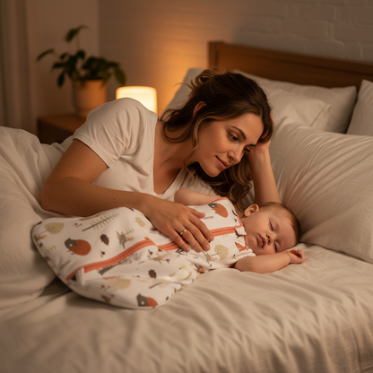 Gigoteuse bébé lors d'un instant partagé entre maman et enfant.