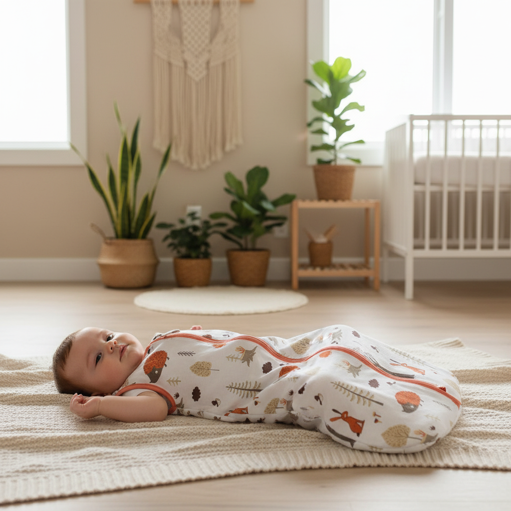 Gigoteuse bébé pour le confort de l'enfant lors du temps de jeu au sol.