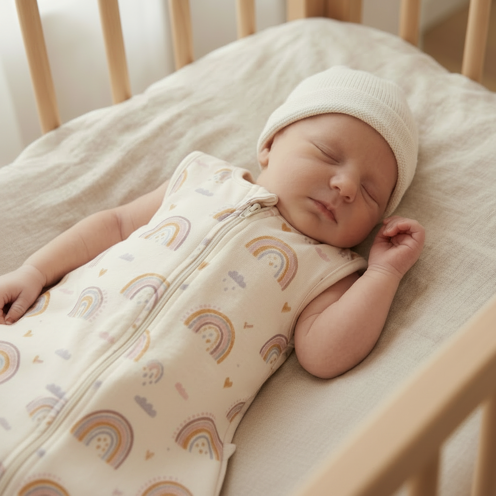 Gigoteuse idéale pour le sommeil sécurisé dans un berceau.