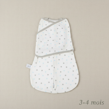 Gigoteuse d'emmaillotage disponible en taille 3-4 mois.