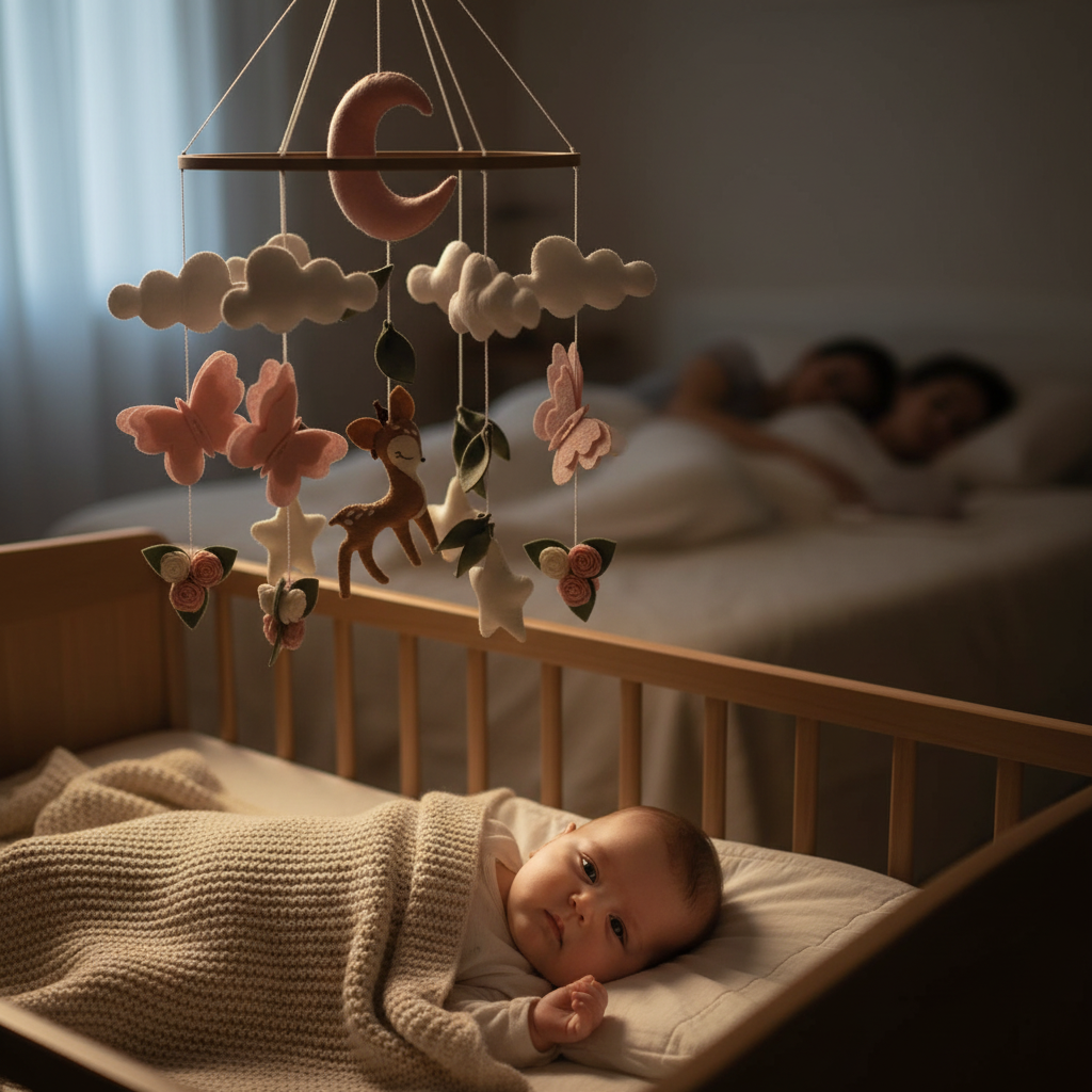 Mobile lit bébé GAZOUILLIS™ – bébé se rendort seul la nuit, endormissement autonome