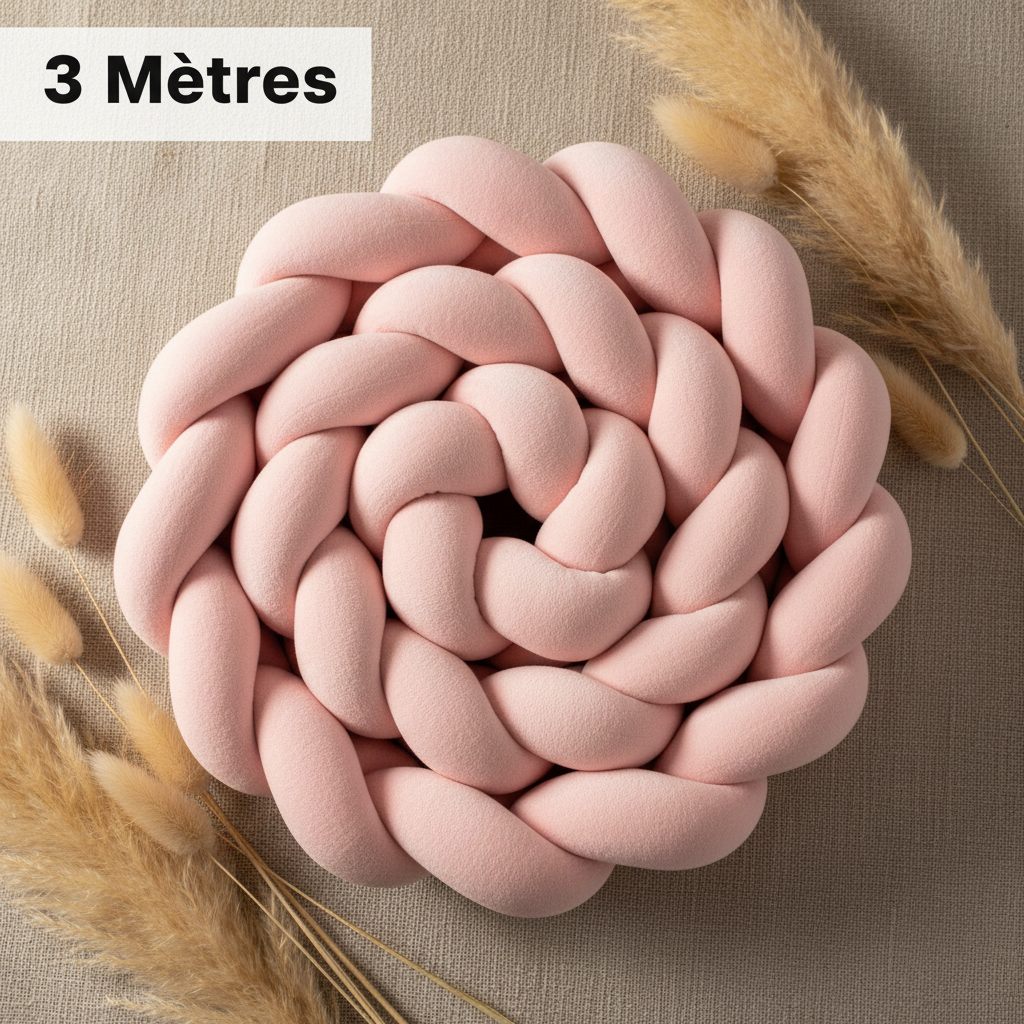 Réducteur de lit BLUSHY™ 3 mètres – toucher nuage velour ultra-doux lavable