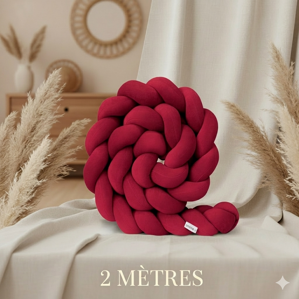 Réducteur de lit CALINCERISE™ – 2 mètres boho chic, accessoire décoratif tendance qui s'adapte à tous les styles