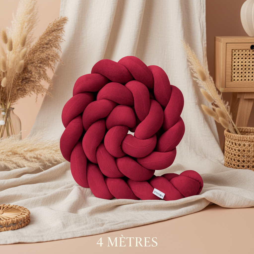 Réducteur de lit CALINCERISE™ – 4 mètres boho chic, accessoire décoratif tendance qui s'adapte à tous les styles