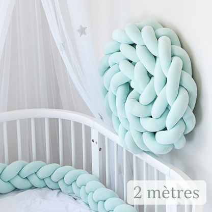 Réducteur de lit MINTO™ – souffle de fraîcheur vert menthe dans la chambre de bébé, 2 mètres 