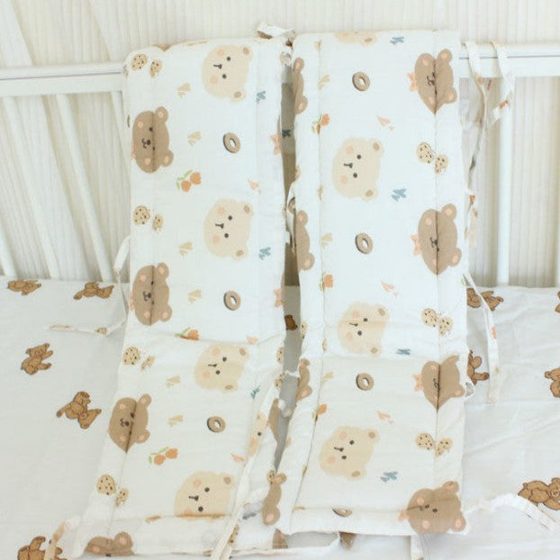 Tour de lit bébé CHOCÂLIN™ motif ourson – douceur et protection multi-facettes
