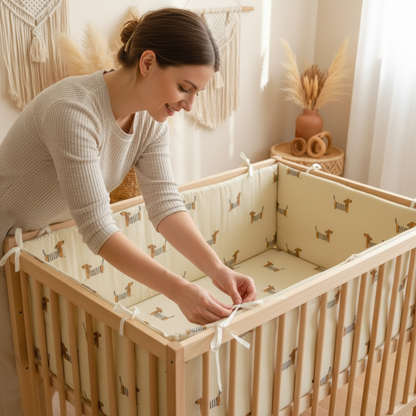 Tour de lit TEKELIT™ – maman installe le tour de lit facillement