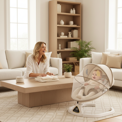 Transat bébé montrant les jouets suspendus amovibles lune et étoile