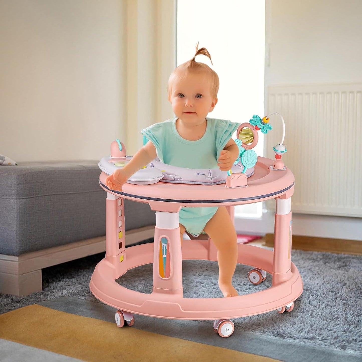 Trotteur pour Bébé - TrotteurBabyMove™ - Rose - Pour Poupon