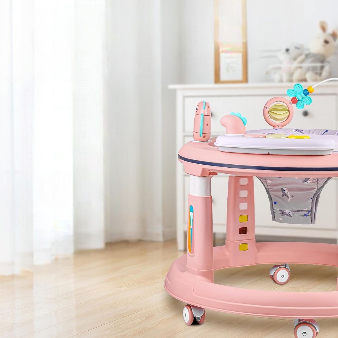 Trotteur pour Bébé - TrotteurBabyMove™ - Rose - Pour Poupon