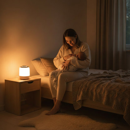 Veilleuse de nuit permettant les soins nocturnes en toute sérénité.